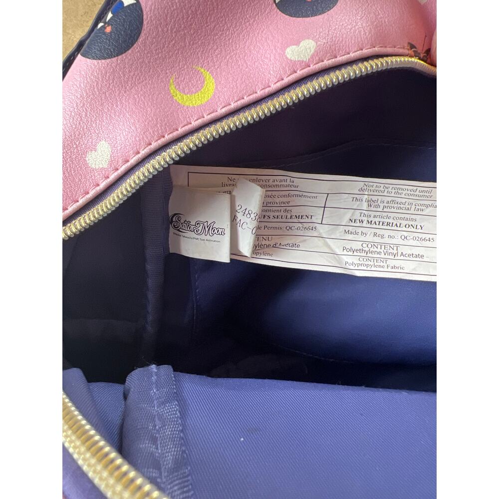 Loungefly Sailor Moon Luna Mini Backpack Pink - Picture 3 of 10